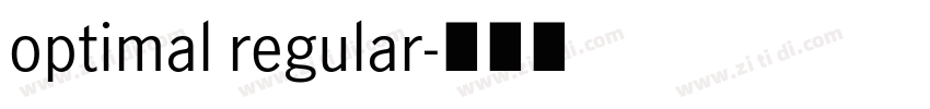 optimal regular字体转换 optimal regular字体转换